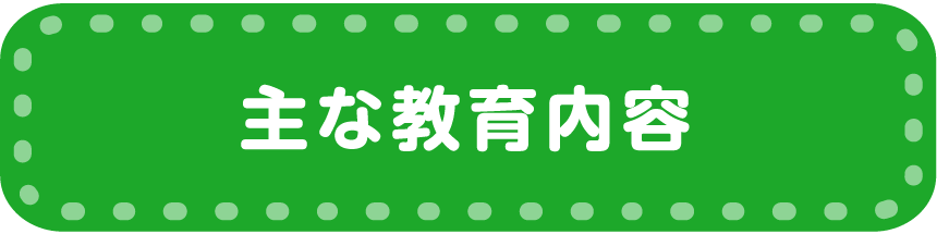 主な教育内容